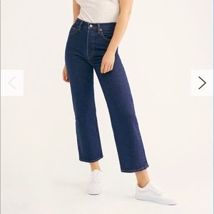 Levi’s Premium Ribcage Straight Ankle Jeans